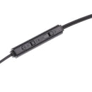3.5mm DIY Earphone Audio Cable with Mic Volume Control Headphone Wire Black