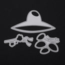 3pcs DIY Hat Glasses Cutting Die Scrapbook/Photo Album Emboss Metal Stencil