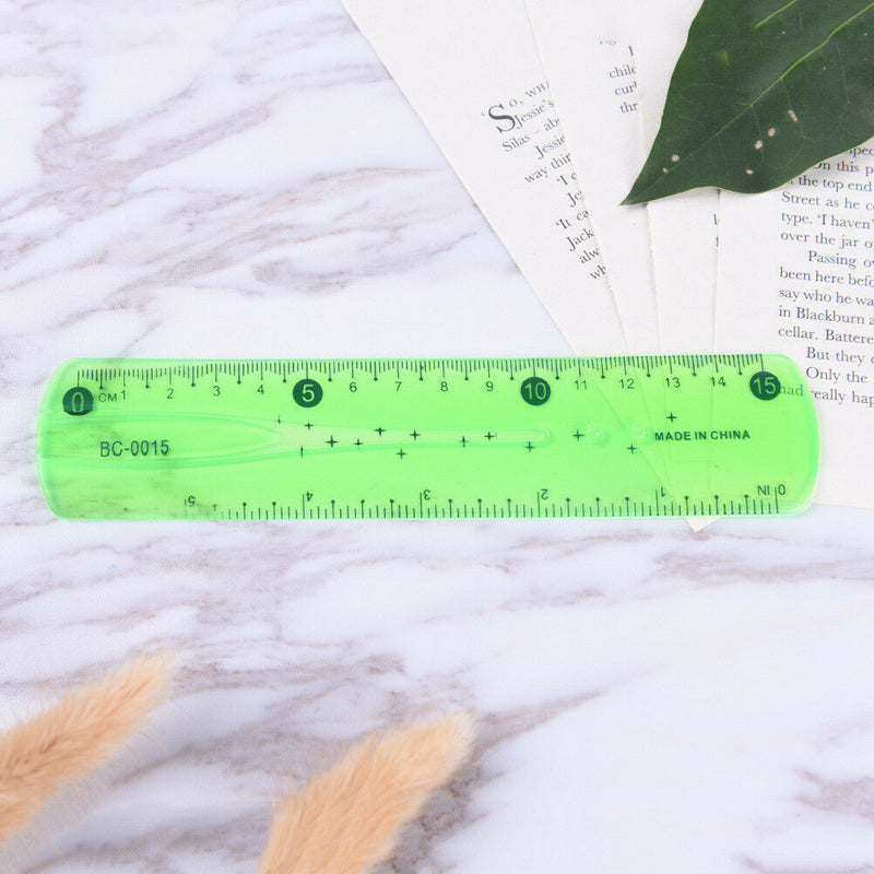 Soft Ruler Flexible Ruler Tape Measure 15cm Straight Ruler Office School SupplSE