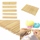 55Pcs Double Pointed Bamboo Knitting Needles Sweater Glove Knit Useful Tool Set