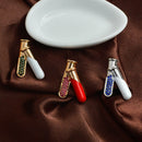 Test Tubes Pin Brooch With Crystals Science Chemistry Flasks Pin Button Med N7D1