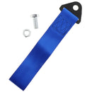 Great Performance Car Auto Tow Strap Set Front/Rear Bumper Hook Blue