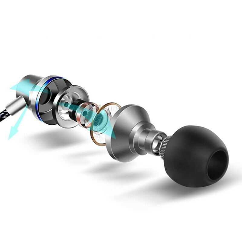 latest In-Ear Earphones computer bass mobile phone universal metal wire mag J7O3
