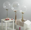Round Clear balloons Transparent 24 inch Big Giant birthday Ballons Any Occasion