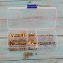 124 Pcs/Lot M2.5 Hex Brass Spacer Standoff Screw DIY Accessories Tool for