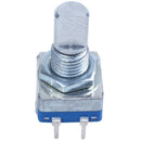 20-point shaft Detents encoder and 360 degree rotary with push button Blue +I8M3