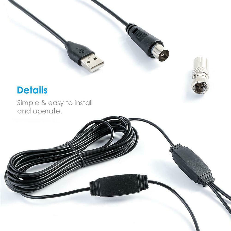 120 Miles 1080P Indoor Digital TV Antenna Signal Receiver Amplifier TV Radius