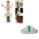 Collapsible Hair Cutting Gown Cloak Umbrella Waterproof Hairdressing Haircut