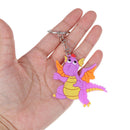 6pcs Cartoon Dinosaur Keychain Pendant Keyring Dinosaur Party Decor Kids Gift 3C