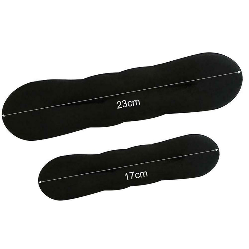 DIY Donut Sponge Bun Disk Hair Bud Maker Black Headbands for Women Girl (S) A