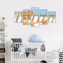 5pcs 5D DIY Full Drill Diamond Painting Beach Cross Stitch Kits Home Wall Decor