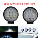 2x 42W Car 10-30V LED Work Spot Lights Spotlight Lamp Van ATV Offroad SUV Truck