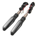 2 Flowing Water Light Universal Motorcycle Motorbike LED Turn Signal Indica Z5J9