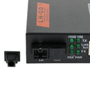 Pair of 10/100/1000M External Gigabit Ethernet Media Converter, 1000Mbps RJ45 to