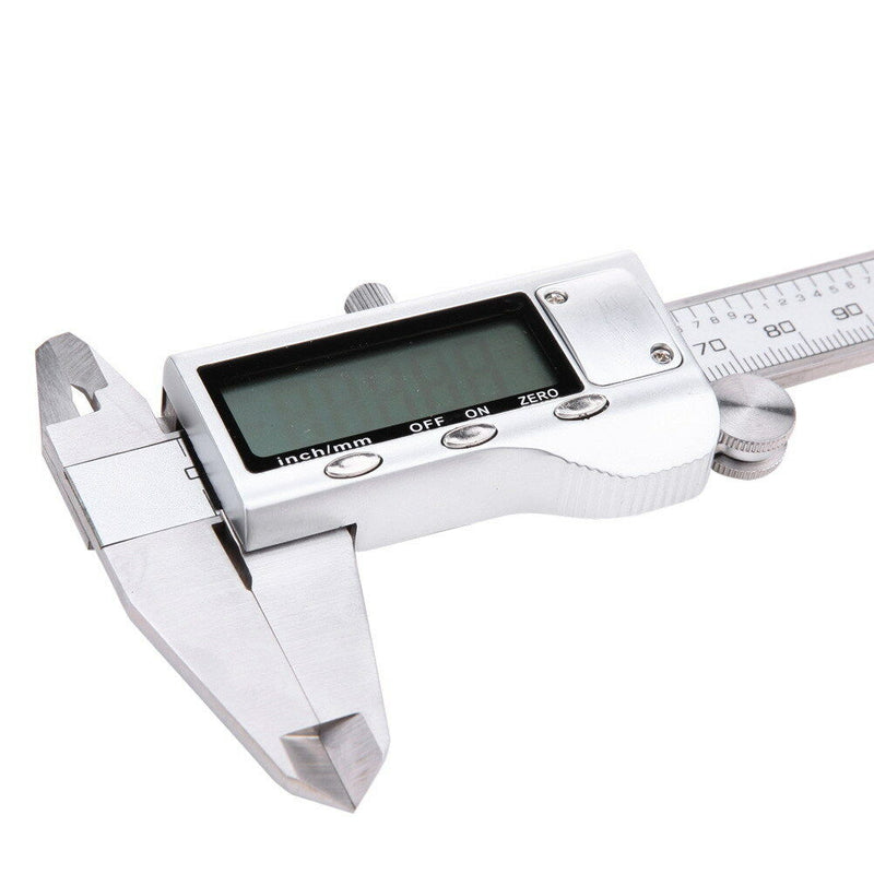 0-150mm/6" Digital Electronic Gauge Stainless Steel Vernier Caliper Micrometer