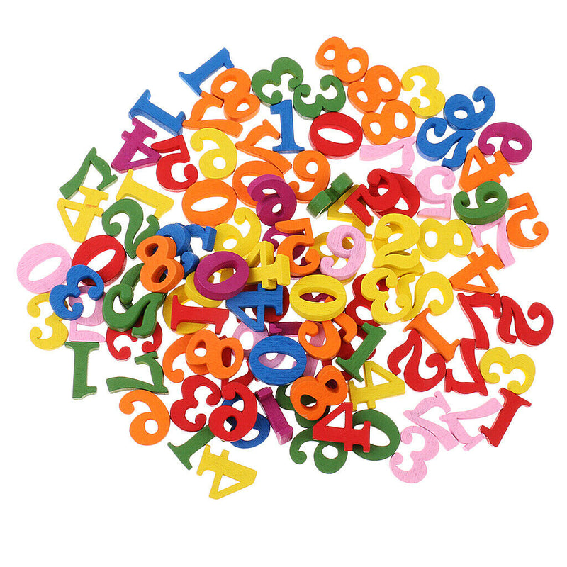 Colorful Wood English Alphabet & 0 to 9 Number for Preschool Kids Baby Toys