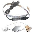 USB 5V 2835 12SMD 20CM RGB LED Strip Light Bar TV Back Lighting Kit Decoration
