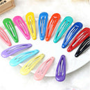 10 Mixed Color Enamel Snap Hair Grip Hair Clips Baby Bows Girls Hair  Z