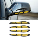 4Pcs/set Yellow Car Door Edge Guard Strip Protector Anti-collision Trim Stick-OZ