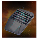 USB Wired RGB Gaming Keyboard 29 Keys Professional Single Hand Keypad