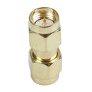 5X( SMA Male to SMA Male Plug in series RF Coaxial Adapter Connector A4L6)