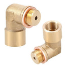 M18 X 1.5 O2 Oxygen Sensor Extender 90 Degree Angled Bung Extension Spacer Brass