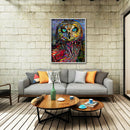 Full Round 5D Diamond Painting DIY Animal Rhinestone (Splicing Owl B2456)