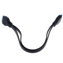 30cm USB 3.0 20Pin Housing MotherBoard Female to Female Extension Cable