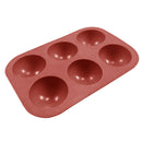 Silicone Cake Molds, 6-Cavities Silicone Chocolates Mold, Semi Sphere Soap Mold,