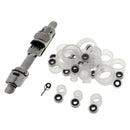 23pcs 23 Size Silicone Fishing Rod Guides Eye Rings and Reel Seat Repair Kit