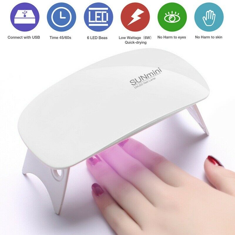6 w UV/LED Lamp Mini Portable Nail Dryer USB Cable for the Gift Domestic Us Z1J7