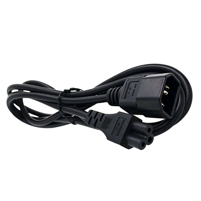 Black C14 Male To C5 Female Power Cord 300cm Replace Part PDU Server