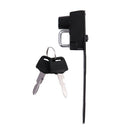 Motorcycle Black Anti-Theft Helmet Lock Kit for Kawasaki Z900 2017-2019