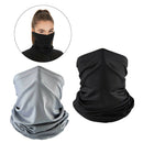 2Pcs Breathable Cycling Face Cover Balaclava Motorcycle Neck Tube PM2.5 Filter