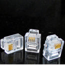 100 pcs RJ11 Modular Plugs 6P4C For Solid Connectors NEW