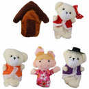 Lot of 5 pcs Finger Puppets Fairytale Fairy Tale Goldilocks and Three Bears W6K8