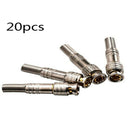20PCS BNC Q9 Male Plug for RG59 Coaxial Cable CCTV Copper Solderless Connector