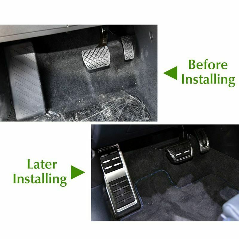 Car Styling Sport Fuel Brake Dead Pedal Cover Set DSG For Seat Leon 5F MK3  K1N9