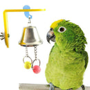 Pet Parrot Bird Bites Climb Chew Bell Toys Swing Cage Cockatiel Parakeet Ha V2E8