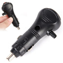 MaleMotor Car Cigarette Lighter Socket Plug Charger Connector LED With Switch TO