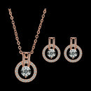new fashion charm drill Full star necklace earrings suit high quality zirco