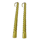 6pcs Taper Twisted Spiral Long Candles for Dinner Dining Table Wedding Decor