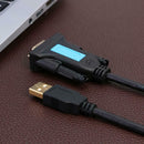 CableDeconn C0407 USB to RS232 Male to Female PL-2303 2m Converter Cable
