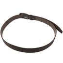 Simple Men Casual Waistband PU Leather Belt Smooth Buckle Belt, Coffee