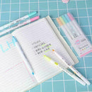 5 Pcs/set Colorful Double Head Highlighters Markers Pen Fluorescent Station Y0Y8