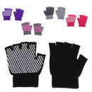 2 Pair Non Slip Yoga Gloves Women Men Anti-skid Pilates Dance Workout Glove