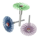2X(18Pcs 25Mm / 1 Inch Brushed Disc Kit Detail Abrasive Brush with 6 Mandre