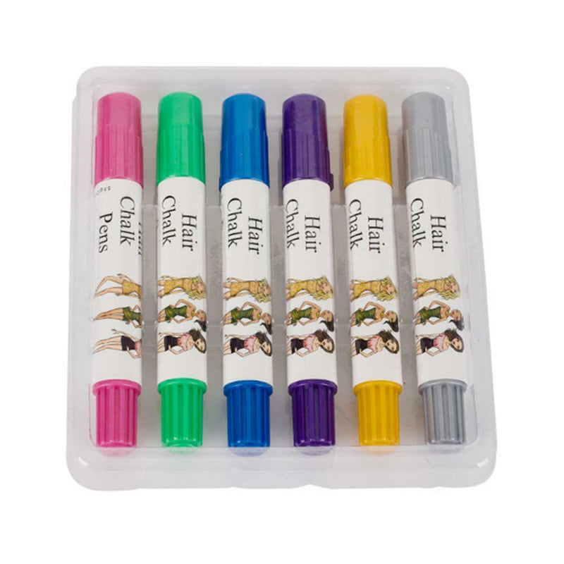 6 Colors Non-toxic Temporary Salon Kit Dye Chalk Pastels Beauty Hairstyle Tools
