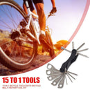 15 in 1 Bicycle Repair Tool Spoke Plum Socket Wrench Hex Key Screwdriver