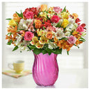 5D DIY Full Drill Diamond Painting Cross Stitch Embroidery Kit (Vase-k500)
